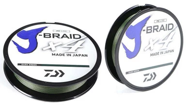 Daiwa J-Braid X4 Dark Green Line - 150yds 30 3 Daiwa J-Braid X4 Dark Green Line - 150yds 30